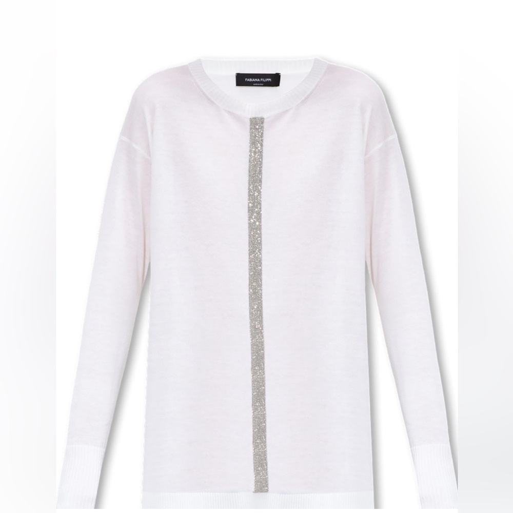 Cashmere Fabiana FILIPPI RELAXED-FITTING TOP, sweater, very elegant size xxs